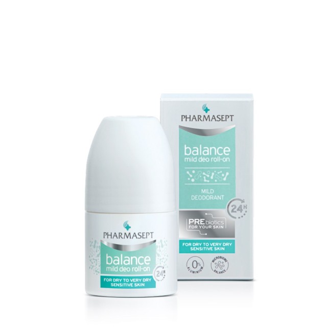 Pharmasept Balance Mild Deo Roll-On 24h 50ml (Κρεμώδες Αποσμητικό για Ευαίσθητη & μη Ανεκτική Επιδερμίδα)