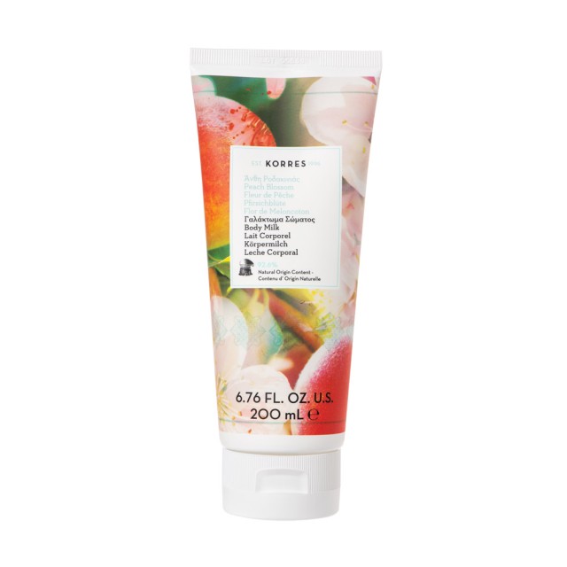 Korres Peach Blossom Body Milk 200ml (Γαλάκτωμα Σώματος Άνθη Ροδακινιάς)