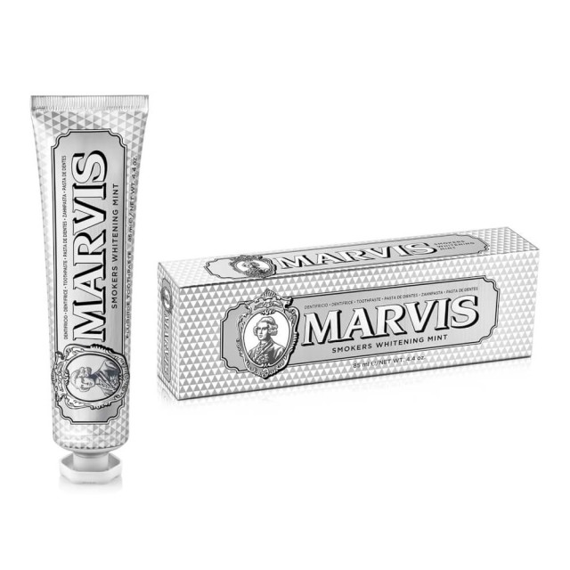 Marvis Smokers Whitening Mint Toothpaste 85ml (Λευκαντική Οδοντόκρεμα Κατά των Λεκέδων στα Δόντια με Γεύση Μέντα)