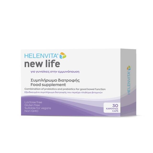 Helenvita New Life 30caps (Συμπλήρωμα Διατρόφης για τα Συμπτώματα της Εμμηνόπαυσης)