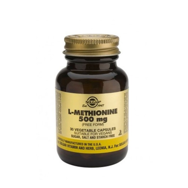 Solgar L Methionine 500mg 30 Vegetarian Caps