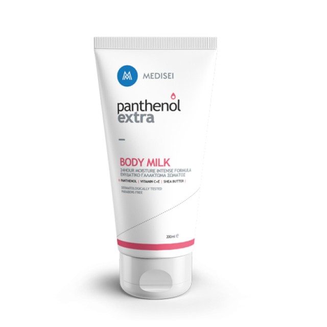 Panthenol Extra Body Milk 200ml (Γαλάκτωμα Eντατικής Eνυδάτωσης)