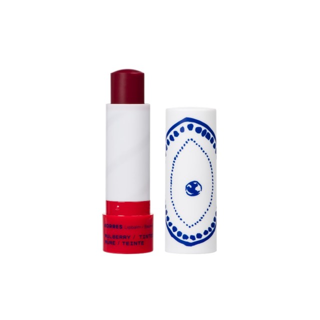 Korres Lip Balm Mulberry Tinted 4,5gr (Φροντίδα για τα Χείλη με Kόκκινα Μούρα για Φυσικό Χρώμα)
