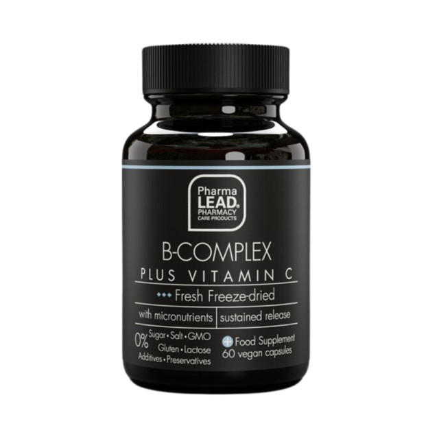 Pharmalead Black Range B-Complex Plus Vitamin C 60caps (Συμπλήρωμα διατροφής για την Ομαλή Λειτουργία του Νευρικού & Ανοσοποιητικού Συστήματος)