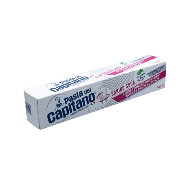 Capitano Baking Soda Toothpaste 75ml (Οδοντόκρεμα για τη Λεύκανση των Δοντιών)