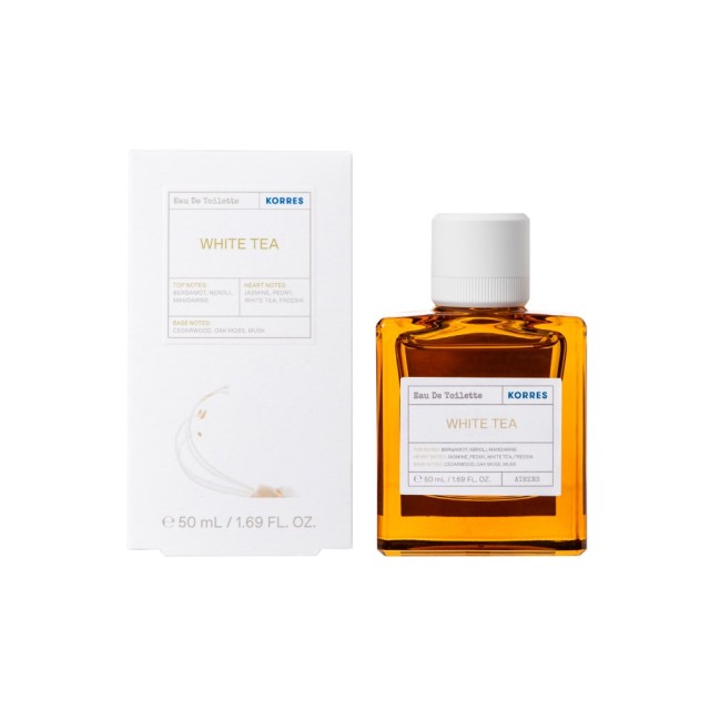 Korres White Tea Eau de Toilette 50ml (Άρωμα με Νότες από Άνθη Φρέζιας & Περγαμόντου)