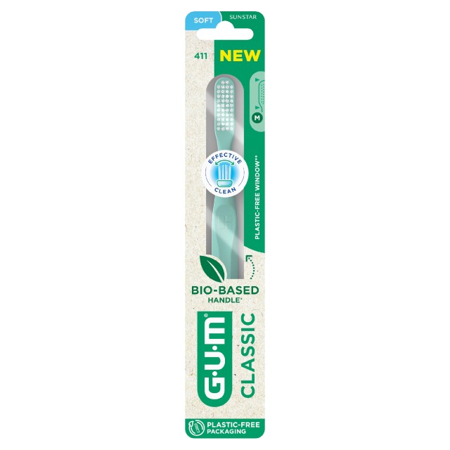 Gum Classic 411 Toothbrush (Μαλακή Οδοντόβουρτσα)