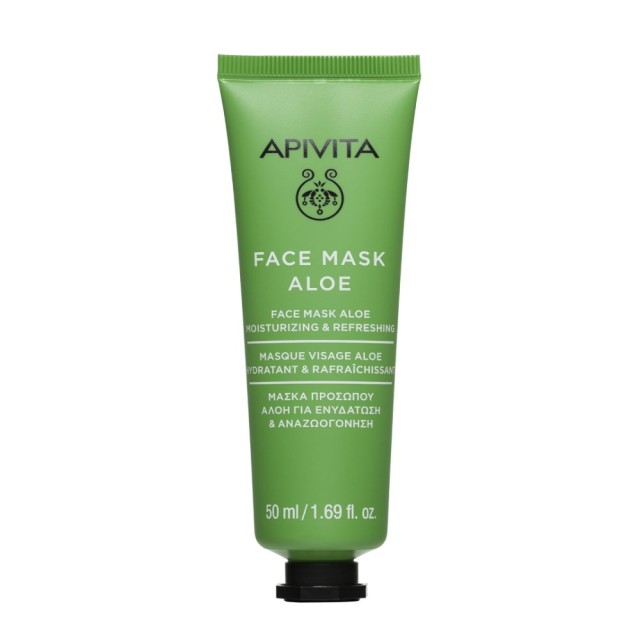 Apivita Face Mask Aloe 50ml (Μάσκα Προσώπου για Ενυδάτωση & Αναζωογόνηση με Αλόη)