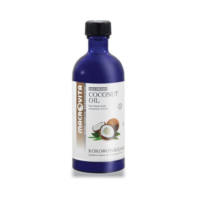 Macrovita Κοκοφοινικέλαιο - Coconut Oil 100ml  (Έλαιο Κοκοφίνικα) 