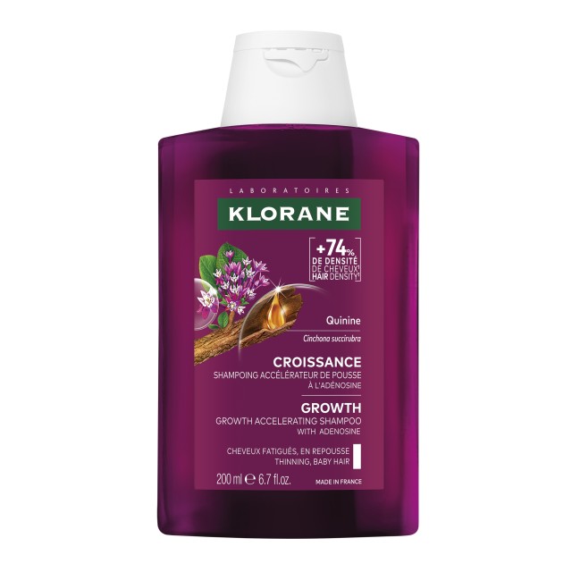 Klorane Quinine Growth Accelerating Shampoo 200ml (Σαμπουάν Eπιτάχυνσης της Aνάπτυξης των Μαλλιών)