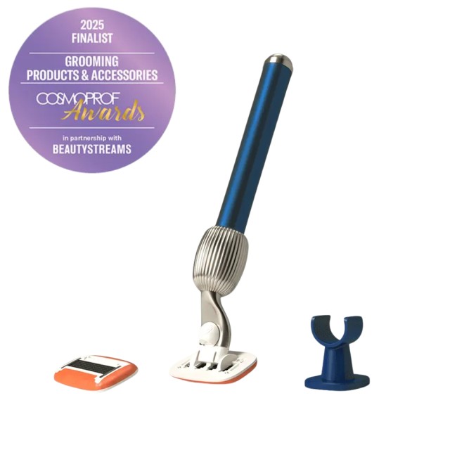 Fler The Razor Starter Set Midnight (Ξυριστική Μηχανή & Βάση από Αλουμίνιο - Σκούρο Μπλε)