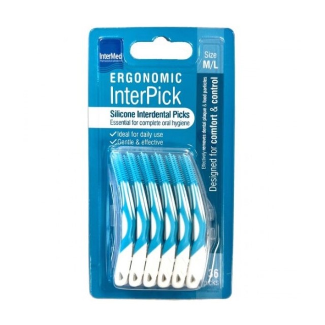 Intermed Ergonomic Interpick M/L 36τεμ (Μεσοδόντια Βουρτσάκια Μεσαίο/Μεγάλο Μέγεθος)