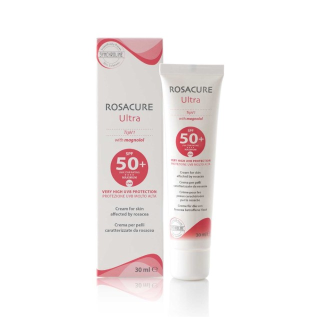 Synchroline Rosacure Ultra SPF50+ 30ml (Ενυδατική Αντηλιακή Κρέμα Προσώπου για Ευαίσθητη Επιδερμίδα με Ερυθρότητα)