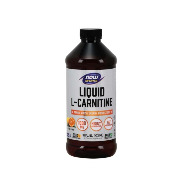 Now Foods Liquid L Carnitine 1000mg 473ml (Συμπλήρωμα Διατροφής L-Καρνιτίνη για τη Διατήρηση της Καλής Υγείας)