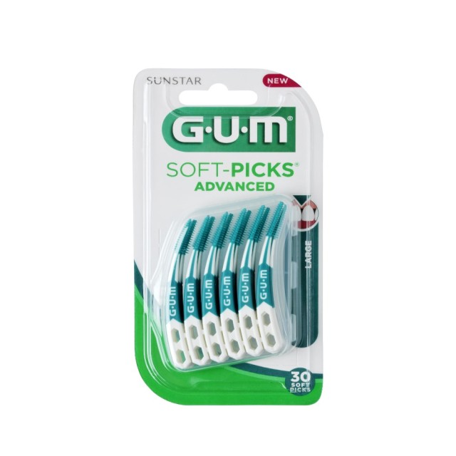 Gum Soft Picks Advanced Large 651 30τεμ (Μεσοδόντια Βουρτσάκια σε Μεγάλο Μέγεθος)
