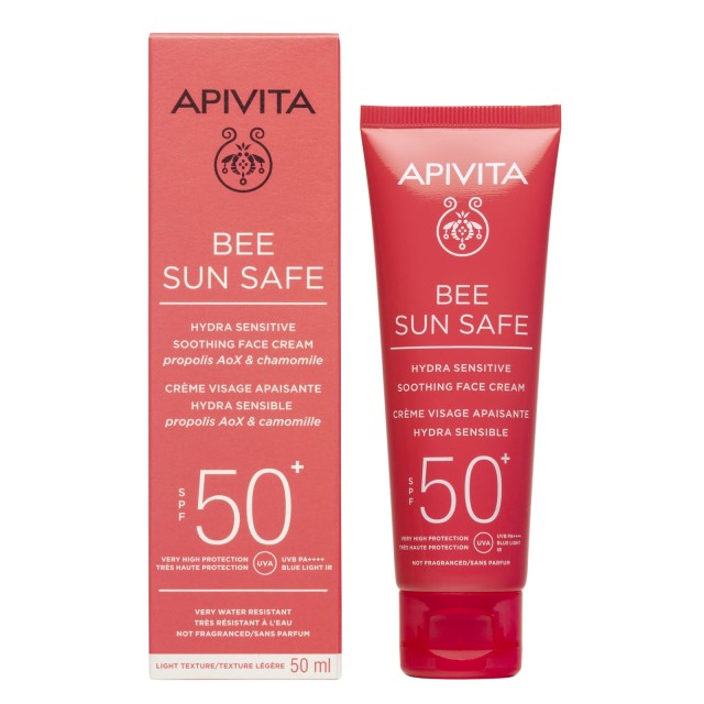 Apivita Bee Sun Safe Hydra Sensitive Soothing Face Cream SPF50+ 50ml