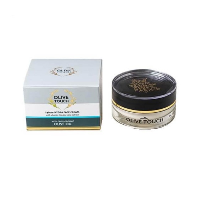 Olive Touch 24 Hour Moisturizing Face Cream 50ml (24ωρη Eνυδατική Κρέμα Προσώπου με Bιολογικό Λάδι Eλιάς & Βιταμίνη Ε)