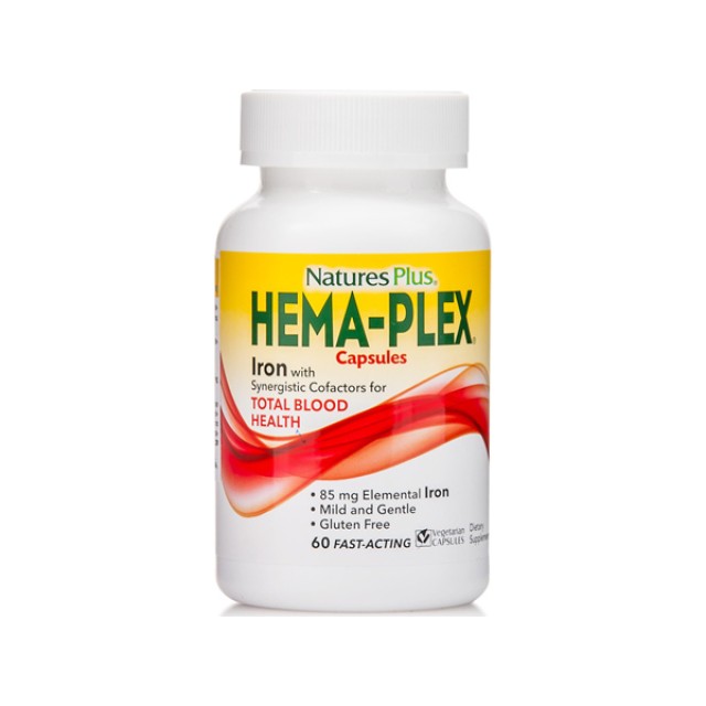 Natures Plus Hema Plex 60cap (Σίδηρος - Αιμοποίηση)