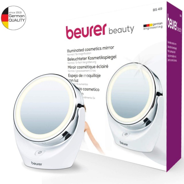 Beurer Illuminated Cosmetics Mirror BS49 (Φωτιζόμενος Καθρέφτης Καλλωπισμού)