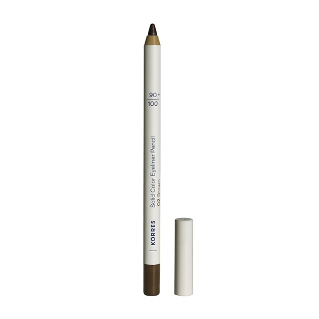 Korres Solid Color Eyeliner Pencil 02 Brown 1,2gr (Μολύβι Ματιών - Καφέ Χρώμα)