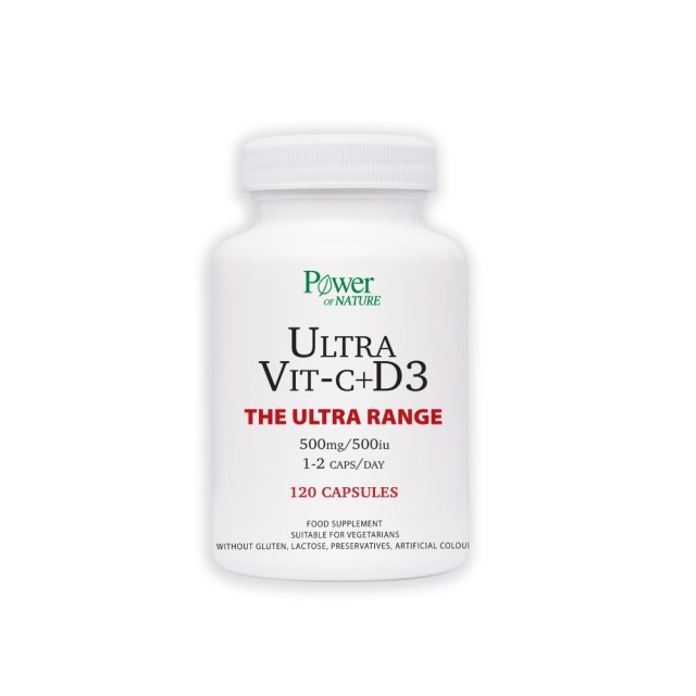 Power Health Ultra Vit-C + D3 120caps (Συμπλήρωμα Διατροφής με Βιταμίνη C & D3)