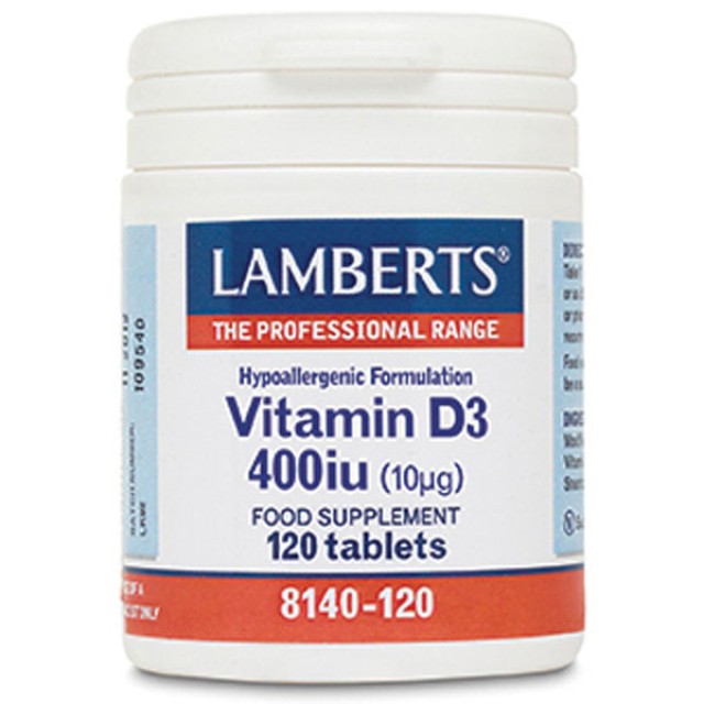 Lamberts Vitamin D 400iu 120tab (Βιταμίνη D)