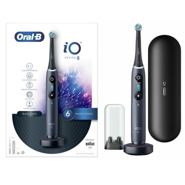 Oral-B iO Series 8 Black Onyx (Ηλεκτρική Οδοντόβουρτσα Μαύρη)