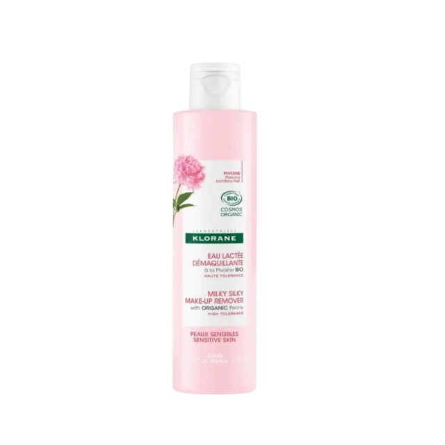 Klorane Peony Milky Silky Make-Up Remover 200ml (Γαλάκτωμα Καθαρισμού Προσώπου με Βιολογική Παιώνια 