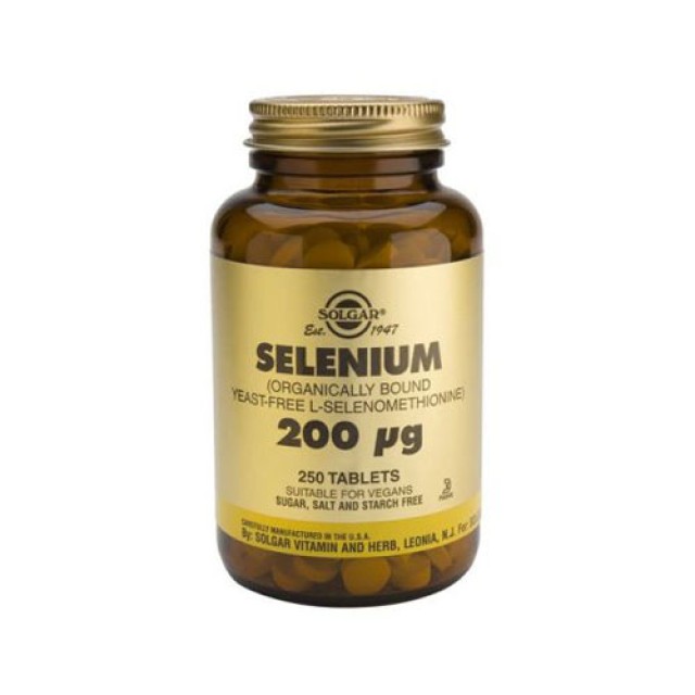 Solgar Selenium 200μg 250tabs (Ιχνοστοιχεία) 