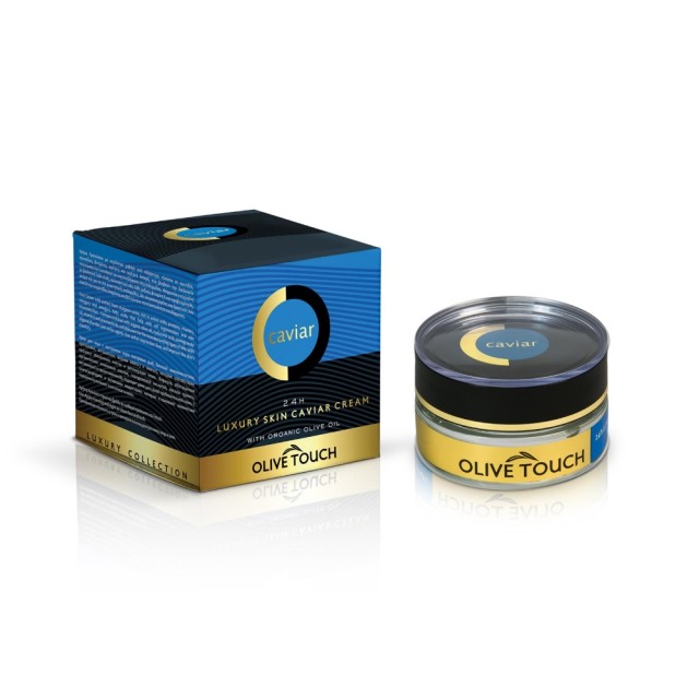 Olive Touch Luxury Collection 24h Luxury Skin Caviar Cream 50ml (24ωρη Κρέμα Προσώπου με Εκχύλισμα Χαβιάρι από Οξύρρυγχο)