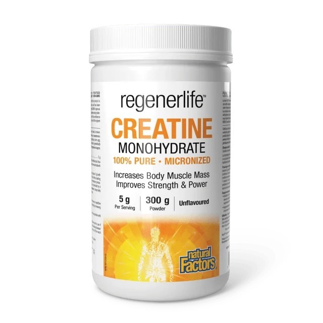 Natural Factors Creatine Monohydrate 300gr (Συμπλήρωμα Διατροφής με Κρεατίνη)