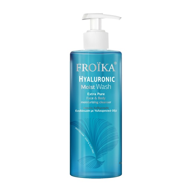 Froika Hyaluronic Moist Wash 400ml (Αφρίζον, Ενυδατικό Υγρό Καθαρισμού για Πρόσωπο & Σώμα)