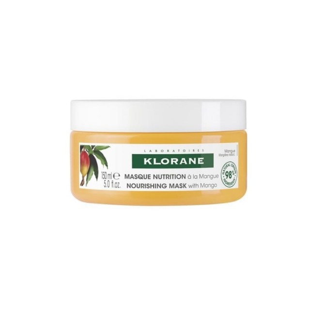 Klorane Mango Nourishing Mask 150ml (Μάσκα Μαλλιών με Μάνγκο για Ξηρά Μαλλιά)