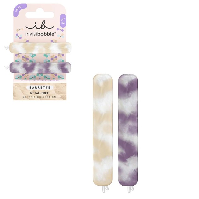 Invisibobble Barrette Alegria Turn on Your Healers 2τεμ (Τσιμπιδάκια Μαλλιών σε Τόνους Λεβάντας &