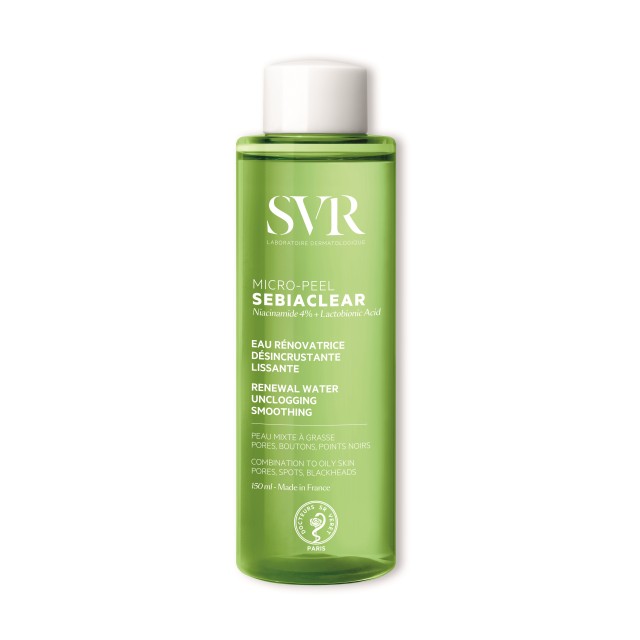 SVR Sebiaclear Micro Peel 150ml (Λοσιόν Λείανσης & Καθαρισμού Μικρο-Απολέπισης για Μικτή/Λιπαρή Επιδερμίδα)