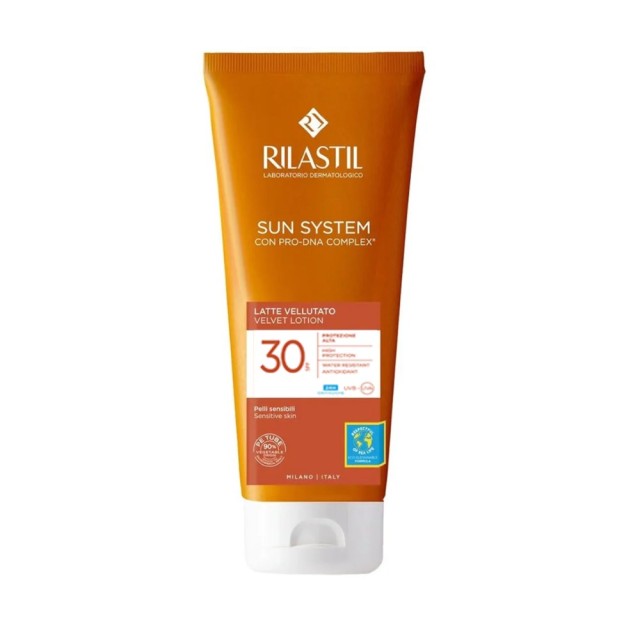 Rilastil Sun System Velvet Lotion SPF30 200ml (Ενυδατικό Αντηλιακό Γαλάκτωμα Προσώπου & Σώματος με Βελούδινη Υφή)