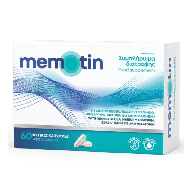BioAxess Memotin 60vcaps (Συμπλήρωμα Διατροφής για την Αντιμετώπιση των Εμβοών & την Ενίσχυση της Μνήμης)