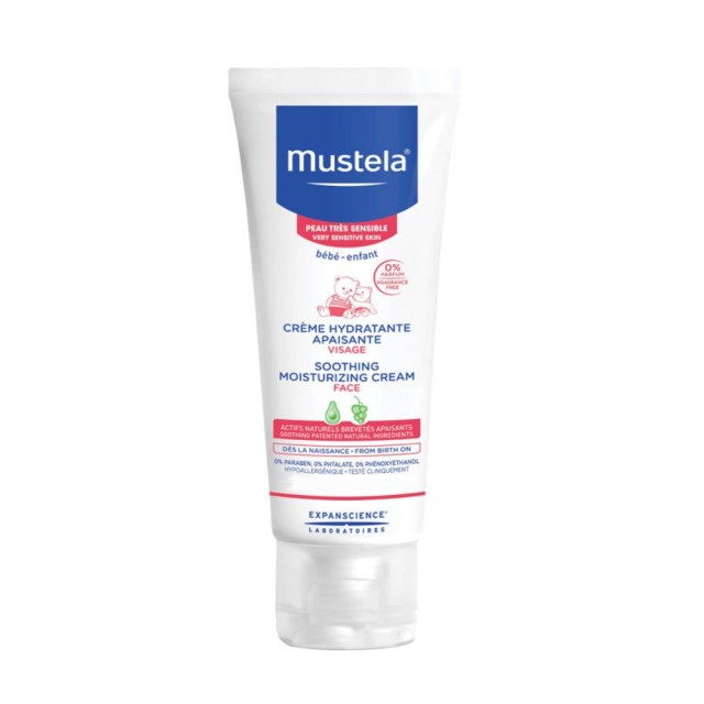 Mustela Soothing Moisturizing Face Cream 40ml (Βρεφική Καταπραϋντική & Ενυδατική Κρέμα Προσώπου)