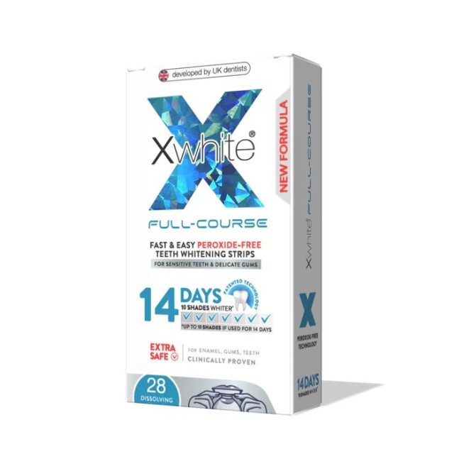 XWhite Full Course 14 Days 28ταινίες (Οδοντικές Ταινίες Λεύκανσης 14 Ημερών)