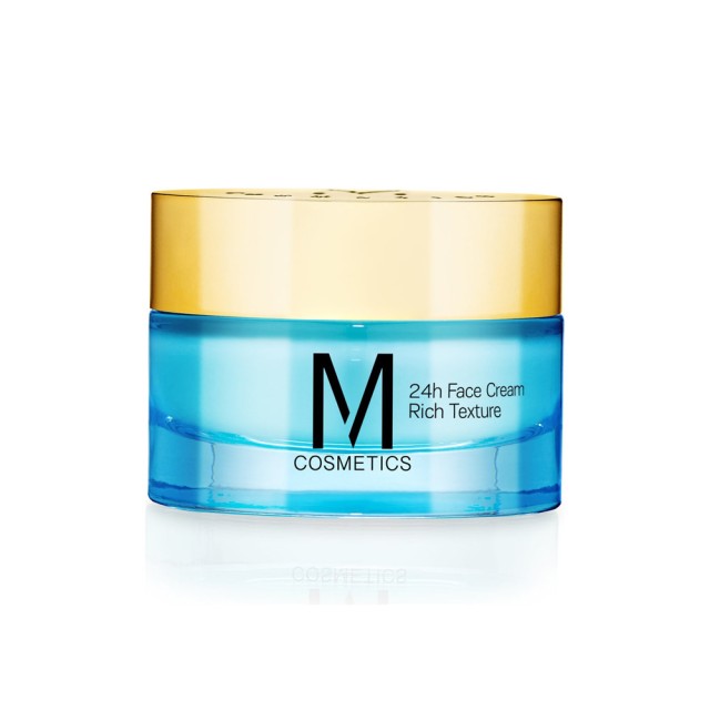 M Cosmetics 24h Face Cream Rich Texture 50ml (24ωρη Κρέμα Προσώπου Πλούσιας Υφής για Κανονικές / Ξηρ