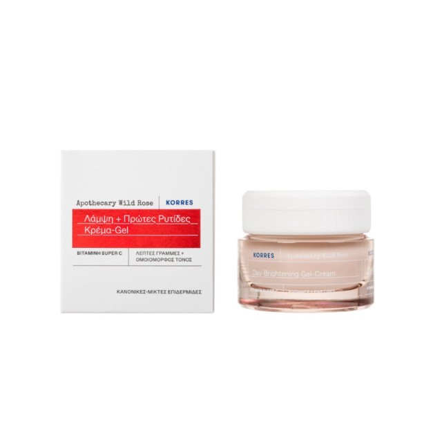 Korres Apothecary Wild Rose Day Brightening Gel-Cream Normal/Mixed Skin 40ml (Κρέμα Ημέρας για Κανον