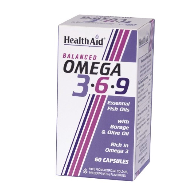 Health Aid Omega 3-6-9 60caps (Λιπαρά Οξέα - Καρδιά - Κυκλοφορικό)