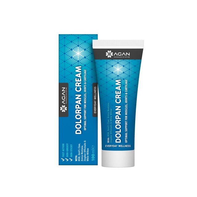 Agan Dolopran Cream 100ml (Κρέμα για Ανακούφιση των Συμπτωμάτων των Τραυματισμών των Αρθρώσεων, Συνδ