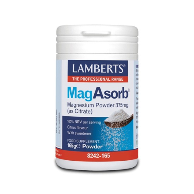 Lamberts MagAsorb Powder 165gr (Συμπλήρωμα Διατροφής για τα Οστά & τις Αρθρώσεις)