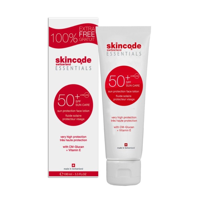 Skincode Sun Protection Face Lotion SPF50 100ml (Αντηλιακή Κρέμα Προσώπου)