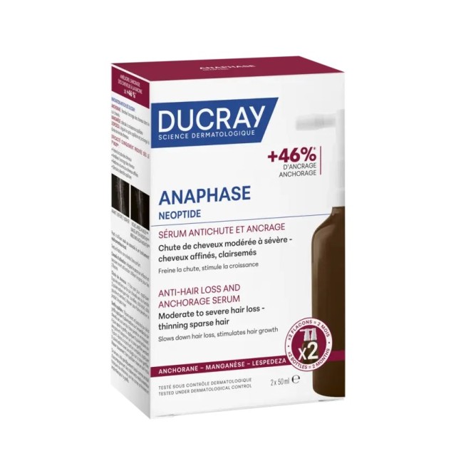 Ducray Anaphase Neoptide Anti-Hair Loss & Anchorage Serum 2x50ml (Ορός Κατά της Τριχόπτωσης)
