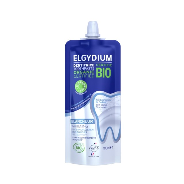 Elgydium ECO-ΒΙΟ Whitening Toothpaste 100ml (Οδοντόκρεμα για Λευκά Δόντια σε Ανακυκλώσιμη Συσκευασία