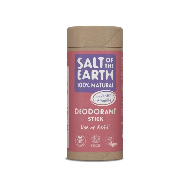 Salt Of The Earth Vegan Deodorant Refill Stick Lavender & Vanilla 75gr (Αποσμητικό Στικ με Λεβάντα & Βανίλια Ανταλλακτική Συσκευασία)