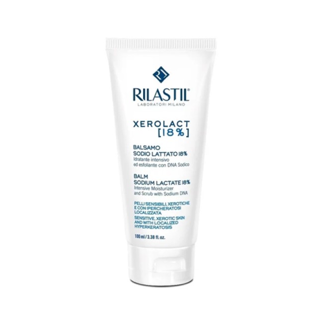 Rilastil Xerolact Balm Sodium Lactate 18% 100ml (Βάλσαμο για το Σώμα για την Ευαίσθητη Επιδερμίδα με Ξηροδερμία & Τοπική Υπερκεράτωση)