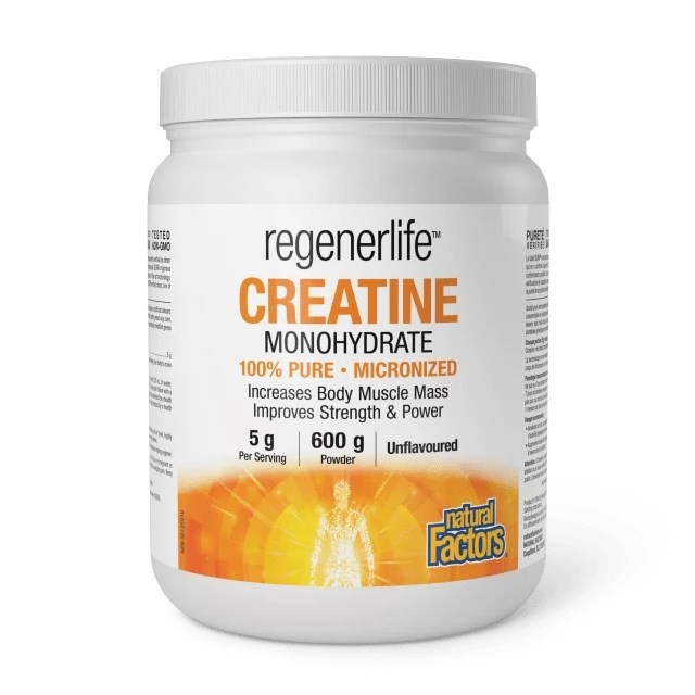 Natural Factors Creatine Monohydrate 600gr (Συμπλήρωμα Διατροφής με Κρεατίνη)